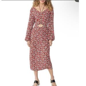 NWT Sanctuary Floral Print Chiffon Dress Women's Plus Size 20W Halter Neck NEW